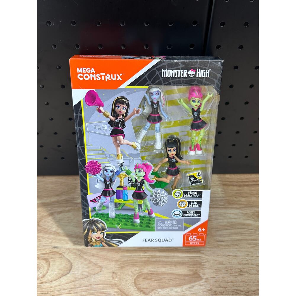 New Mega Construx Monster High Fear Squad Building Block Set 65 PCS